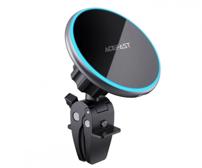 Автодержатель AceFast D3 Qi 15W Black with MagSafe